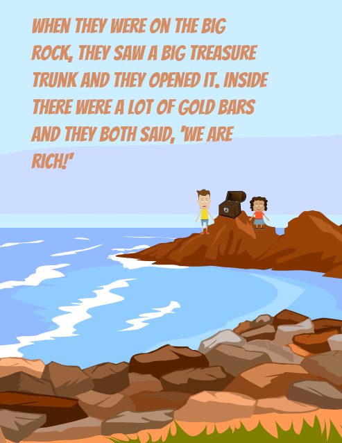 Veja o storybook criado por dois alunos de Teenager 5 pg10